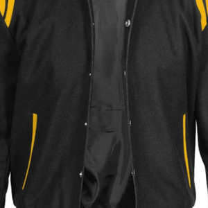 Abrigo Varsity de Moda, Mezcla de Lana con Mangas de Cuero, Ropa Personalizada, Fabricación OEM ODM, Proveedor Mayorista, Envío a Todo el Mundo - Product Image 6