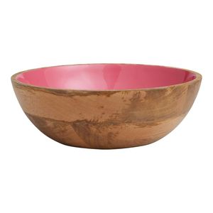 Recién Llegado, Tazón de Madera Natural Personalizable con Impresión Esmaltada para el Hogar, Tazón Redondo de Madera para Servir en la Cocina - Product Image 5
