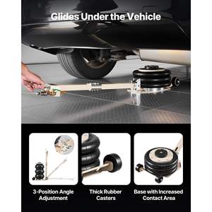 Cric pneumatique à triple sac de 3 tonnes/6613 livres, poignée longue de 17,7 pouces/450 mm, levage rapide de 1 à 6 secondes pour la réparation de SUV et de camionnettes - Product Image 5