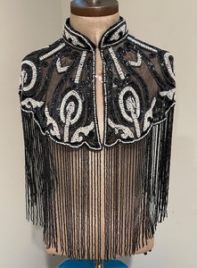New Luxurious Shiny Long Fringe Hand Beaded <b>Sequins</b> Gold <b>Plus</b> <b>Size</b> Autumn Prom Party Women Evening <b>Top</b> Poncho - Product Image 6