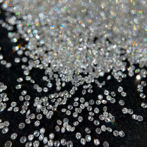 Diamants de laboratoire ronds brillants non certifiés 0,10 carat couleur F pureté VVS-VS synthétiques pour la fabrication de bijoux - Product Image 4