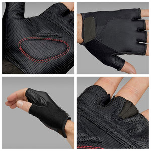 Gants de musculation en cuir personnalisés, demi-doigts, avec rembourrage antidérapant pour la paume, pour la salle de sport et le fitness - Product Image 5