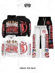 Conjunto Deportivo Unisex TIPSY, Sudadera con Capucha y Cremallera, Pantalones Largos, Estampado por Sublimación, Ropa Urbana, Diseño Exclusivo para Miembros 1974 - Product Image 1