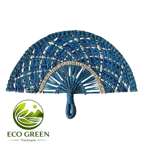 Handcrafted Seagrass <b>Hand</b> <b>Fan</b> Natural Woven Eco Friendly Cooling <b>Fan</b> Perfect for Beach Resort Home and Travel Wholesales - Product Image 2