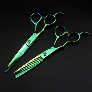 Ciseaux de coiffure professionnels en acier inoxydable 440C, lame tranchante, manche long, pour droitiers, pour la coupe de cheveux - Product Image 3