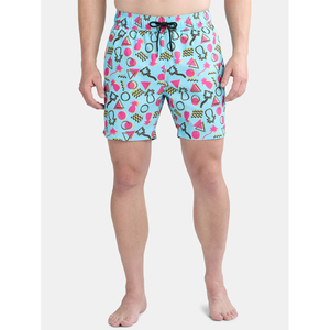 <b>Men's</b> Printed <b>Swim</b> <b>Shorts</b> Geometric <b>Pattern</b> Quick Dry Drawstring Waist Casual Beachwear - Product Image 1