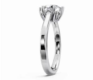 Bague solitaire Tomyris avec diamant de laboratoire taille ronde en or jaune, rose ou blanc 9kt, 14kt ou 18kt, 0,30 carat, bijoux durables - Product Image 5