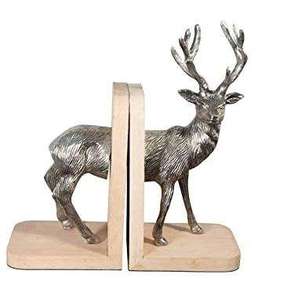 Wood and Aluminium Bookends Aeroplan Design Superior Quality Silver and Brown Color Book Holder Use for Hotel Home <b>Decoration</b> - Product Image 2
