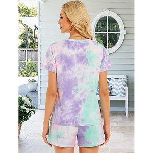 Novedad de Verano 2026: Conjunto Casual de Moda para Mujer, Camiseta de Algodón Puro de Manga Corta con Estampado de Búho de Dibujos Animados y Pantalones Cortos de Encaje hasta la Rodilla - Product Image 2