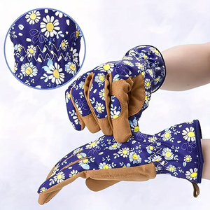 Guantes de Jardinería con Muñequera Tejida y Palma Recubierta, Servicio OEM, Producción al por Mayor, Marca Personalizada para Minoristas de Jardinería - Product Image 3