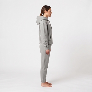 Conjunto Deportivo de Invierno para Mujer, con Capucha, Color Sólido, Estilo Jogger, Ropa Deportiva Casual, Dos Piezas - Product Image 4