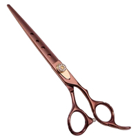 Ciseaux de coiffure professionnels en acier inoxydable à lame affûtée pour droitiers, couleur or rose, pour la coupe de cheveux et le toilettage des animaux, pour salon de coiffure
