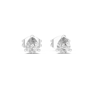 Luxury Silver Lab Grown Brilliant Cut Diamond <b>Stud</b> <b>Earrings</b> Trendy Minimalist Womens <b>Fine</b> Jewelry for Wedding Engagement Gift - Product Image 1