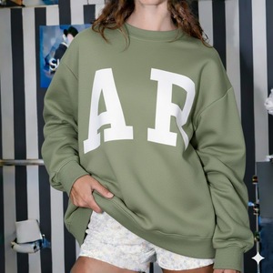 2026 Women Mockneck Sweatshirt For Women Casual Winter Loose Fit <b>Top</b> Clean Street Fashion For Comfortable Everyday Wear - Product Image 1