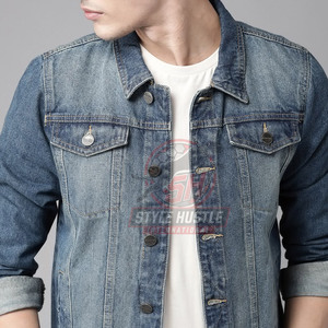 Veste en jean de qualité supérieure, très vendue, confortable et respirante, pour homme, pour l'hiver, en vente en ligne - Product Image 4