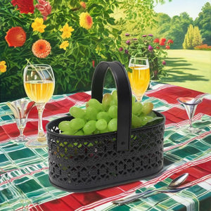 Panier artisanal de qualité supérieure pour les événements de décoration intérieure comme boîte-cadeau pour les fleurs de fruits en chocolat avec des paniers élégants - Product Image 1