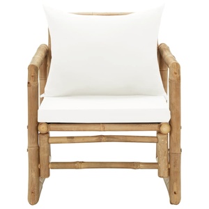 Wholesale Bamboo Garden Chair Natural Outdoor Indoor Patio Seating with <b>Cushion</b> Durable Comfortable Design Furniture OEM ODM - Product Image 3