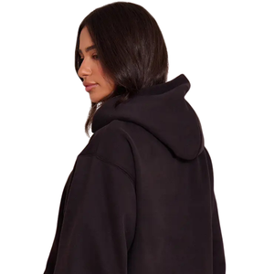 Womens Oversized Pullover Hoodie Tracksuit Solid Casual Fleece <b>Two</b> <b>Piece</b> <b>Lounge</b> <b>Set</b> Relaxed Fit Elastic Waist Loose Breathable - Product Image 4