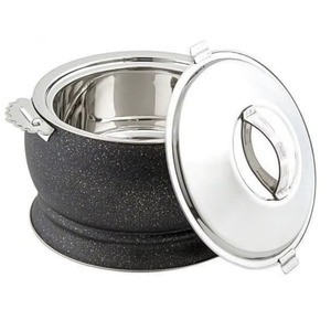 Non-Stick Ceramic Casserole With Stainless Steel Lid And Interior Lining For All Stove Types Modern Design - Product Image 1