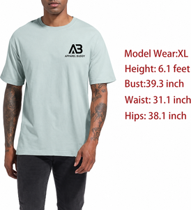 เสื้อยืดแขนสั้นผู้ชายแบรนด์ AMY ผ้าฝ้าย 100% ทรงปกติ รับสกรีนโลโก้ ขายส่ง - Product Image 2