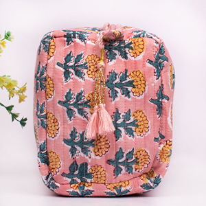 Juego de Bolsas de Maquillaje Multifuncionales con Estampado Artesanal, Ecológicas, Resistentes al Agua, de Gran Capacidad, Organizador de Cosméticos de Viaje - Product Image 4