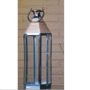 Lanterne en métal miniature de haute qualité pour la maison, l'hôtel, le restaurant, gravée à la main, finition antique, porte-bougie, fournie par l'Inde - Product Image 2