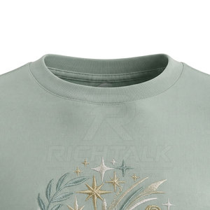 T-shirt brodé 100 % coton de haute qualité pour homme, léger, respirant, séchage rapide, manches courtes, personnalisable, style streetwear, prix bas - Product Image 5