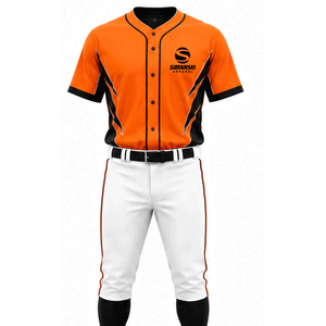 Uniforme de baseball respirant en polyester 100% de bonne qualité, séchage rapide, pour les équipes, haute qualité, prix de gros bas, design unique - Product Image 1