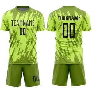 Conjunto de Uniforme de Fútbol Unisex de Último Diseño, Transpirable, de Manga Corta, con Transferencia Térmica, de Alta Calidad, Personalizable con Nombre de Jugador, Venta al Por Mayor - Product Image 3