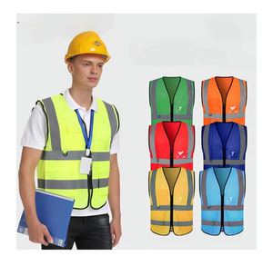 Vente en gros, fabricant pakistanais professionnel, gilet de sécurité haute visibilité ANSI Classe 1 EN ISO 20471 Classe 2, LED clignotante, personnalisé - Product Image 4