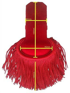 Epaulettes Bordados para Uniformes Clásicos, Epaulettes de Hombro Estilo Uniforme con Insignia Personalizada a Bajo Costo - Product Image 2