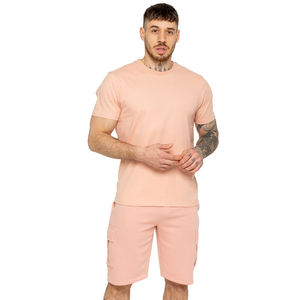 Men's Summer Vintage Printed <b>Knitted</b> Digital Printing Quick Dry 2-Piece Twin <b>Set</b> Polyester T-Shirt Shorts Custom Logo - Product Image 6