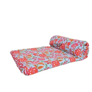 Nature's Palette & Rustic Radiance Hand Block Printed 100% Combed Cotton Voile Fabric for Bags & Home Decor - Product Image 1