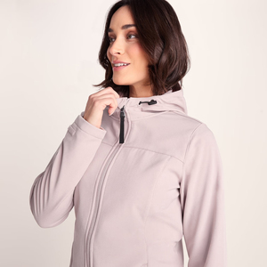Chaquetas Softshell Largas para Mujer de Buena Calidad, al por Mayor, Personalizadas, Resistentes al Viento, Transpirables, con Capucha, Clásicas, para Invierno - Product Image 4