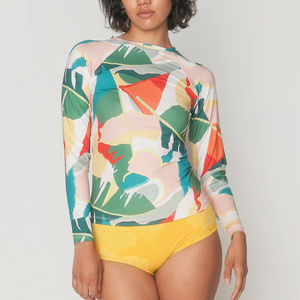 <b>Women</b> Gym <b>Rash</b> <b>Guard</b> OEM Custom Printing Sublimation Fitness Sports Wear Comfortable <b>Women</b> spandex polyester <b>Rash</b> <b>guards</b> - Product Image 5