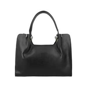 Premium Black Genuine Leather Minimalist Shoulder Tote Bag for Women Elegant Structured Handbag with <b>Top</b> Handle - Product Image 4