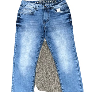 กางเกงยีนส์เดนิมผู้ชายทรงตรง ยืดได้ ขาดๆ น่ารัก ทันสมัย กันน้ำ น้ำหนักเบา เป็นมิตรกับสิ่งแวดล้อม สไตล์ปาร์ตี้ สำหรับขายส่ง - Product Image 2