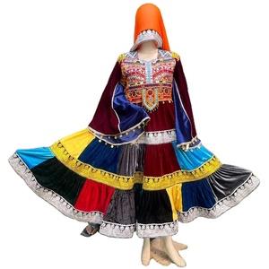 Mesdames Manches longues Party Wear Maxi Afghani Elegant Dresses broderie imprimée 2024 Nouveautés Fashionable Afghan Kuchi Dress - Product Image 1