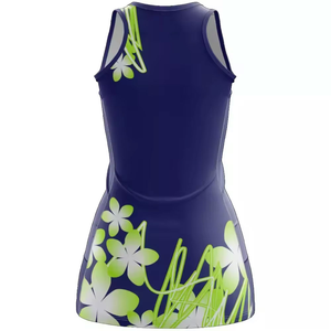 Débardeur sans manches bleu marine pour femme, imprimé floral, séchage rapide, en polyester, col rond, pour l'été, idéal pour les loisirs - Product Image 3