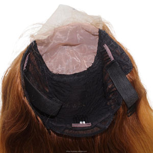 Perruque en cheveux humains blonds en gros, base en soie, 100 % naturelle, style Deep Wave, dentelle transparente, couleur du Vietnam - Product Image 5