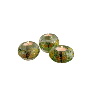 Custom Resin Tealight Candle Holder For <b>Wedding</b> Flower Preservation Unique Dried Floral Botanical Home Decor & <b>Keepsake</b> Gifts - Product Image 5