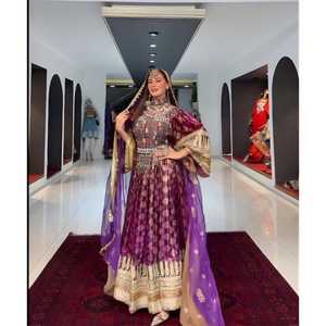 Vestidos de Novia Estilo Afgano con Cordones, de Primera Calidad, Precios al por Mayor, Transpirables, Hechos a Mano, para Fiestas - Product Image 6