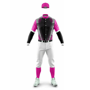 Adults Baseball Uniform Custom <b>Button</b> Up Uniform Jersey Breathable Design Two Piece Baseball Uniform <b>Suit</b> Compression Sets - Product Image 3
