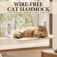 Lit pour chat sans fil, pliable, à fixer sur fenêtre et mur, hamac pour chat