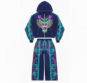 Sudadera con Capucha Neon Futurista para Hombre, Estilo Cibernético con Estampado Gráfico y de Circuitos Digitales en las Mangas, Top Vibrante de Alto Rendimiento - Product Image 6