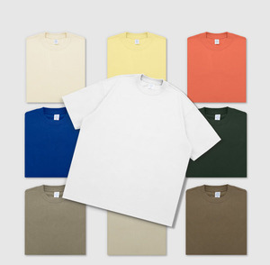 ROCKHINT T-shirts vierges 100 % coton avec logo personnalisé, lavés, haute qualité, coupe oversize à épaules tombantes, pour hommes, 180g, respirants - Product Image 4