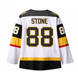 Camiseta de Hockey sobre Hielo Blanca Personalizada para Hombre, Transpirable, con Nombre y Número Personalizados, Uniforme de Equipo, Venta al Por Mayor OEM - Product Image 3