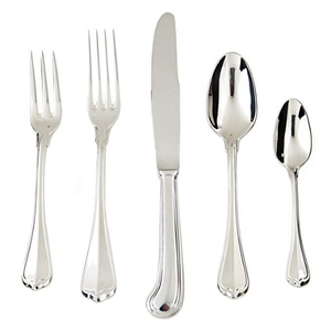 Ensemble de couverts en acier inoxydable de style moderne avec finition miroir, compatible lave-vaisselle, pour mariage et usage domestique, en solde. - Product Image 6