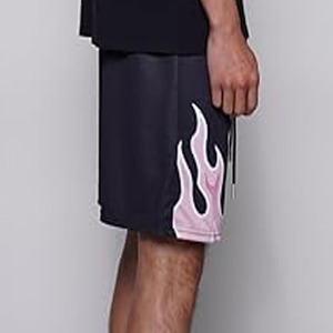 Pantalones Cortos Deportivos Personalizados para Hombre, Moda Urbana, 100% Algodón, Tallas Grandes, con Logotipo Personalizado, Estampado Puff, Malla Transpirable - Product Image 5