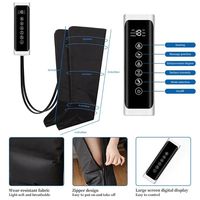 ALL STAR - Masseur à compression d'air pour les jambes entières, chauffant, 9 niveaux de pression, bottes de massage, contrôle du temps, soulage la fatigue, améliore la circulation